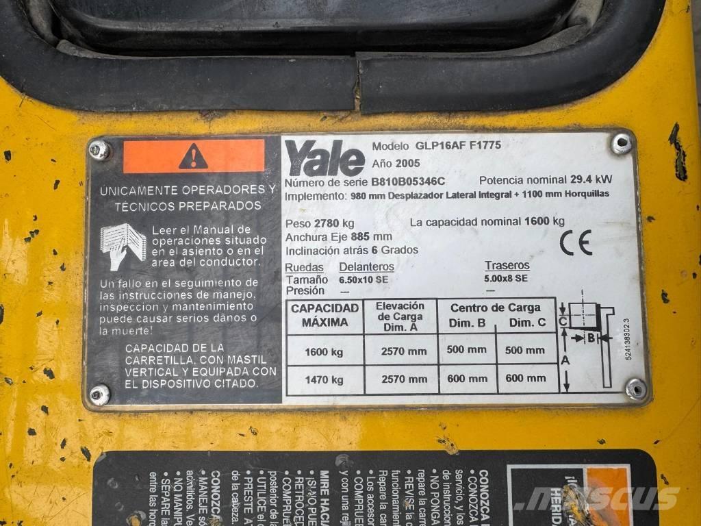 Yale GLP 16 AF F1775 Plinski viličarji
