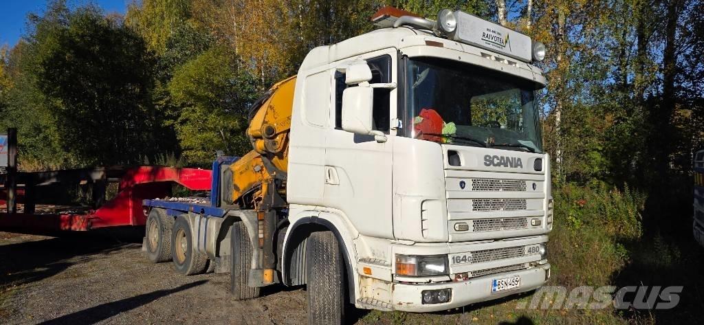 Scania R 144 G Tovornjaki z žerjavom