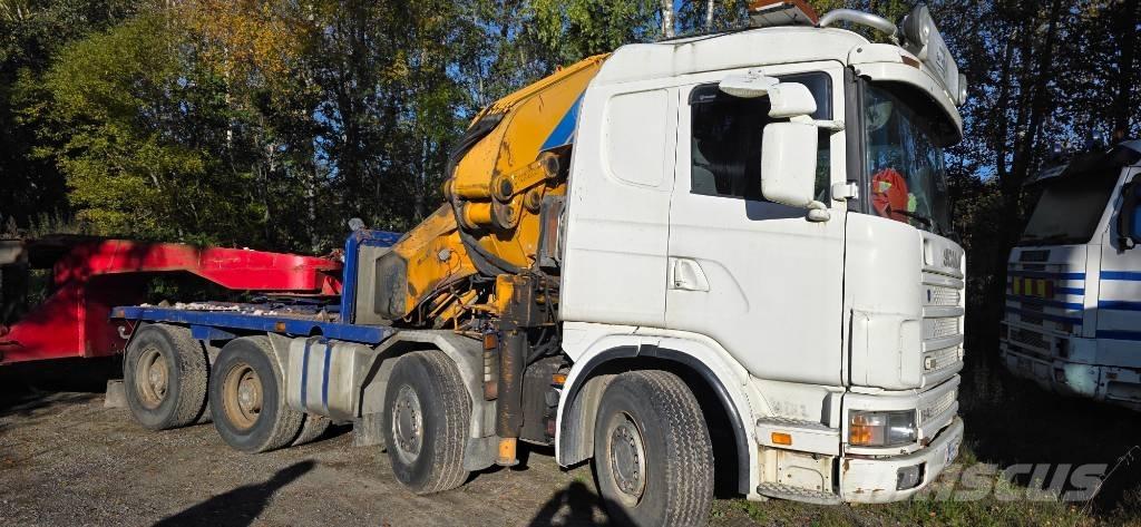 Scania R 144 G Tovornjaki z žerjavom
