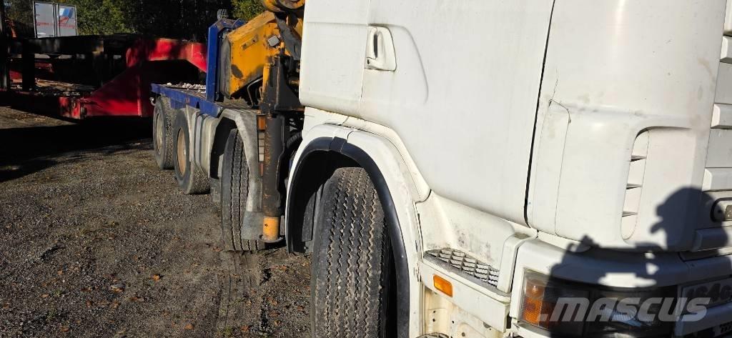 Scania R 144 G Tovornjaki z žerjavom