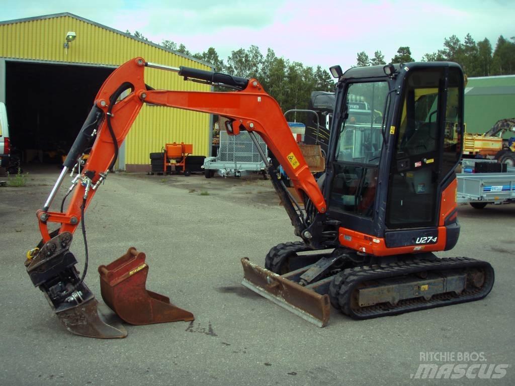 Kubota U 27-4 Mini bagri <7t