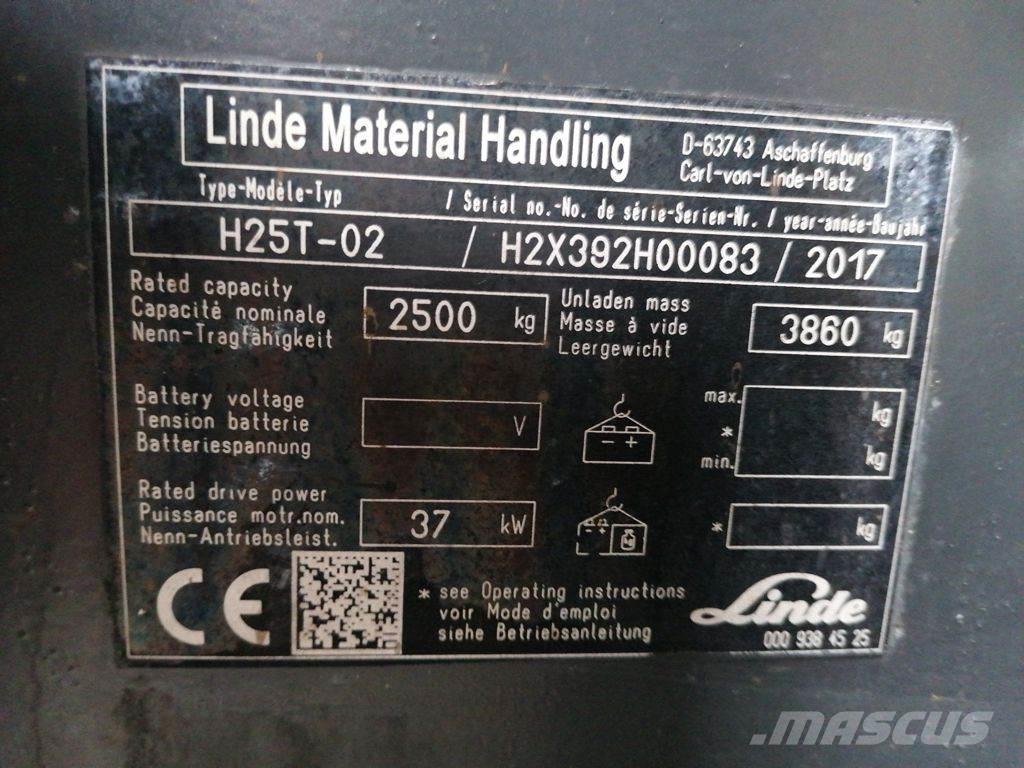 Linde H25T-01 Plinski viličarji