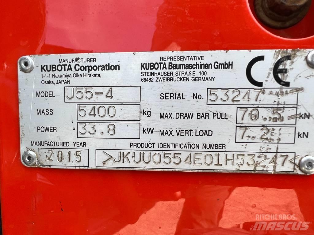 Kubota U 55-4 Mini bagri <7t