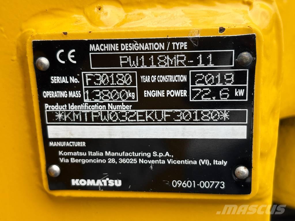 Komatsu PW118-11 Bagri na kolesih