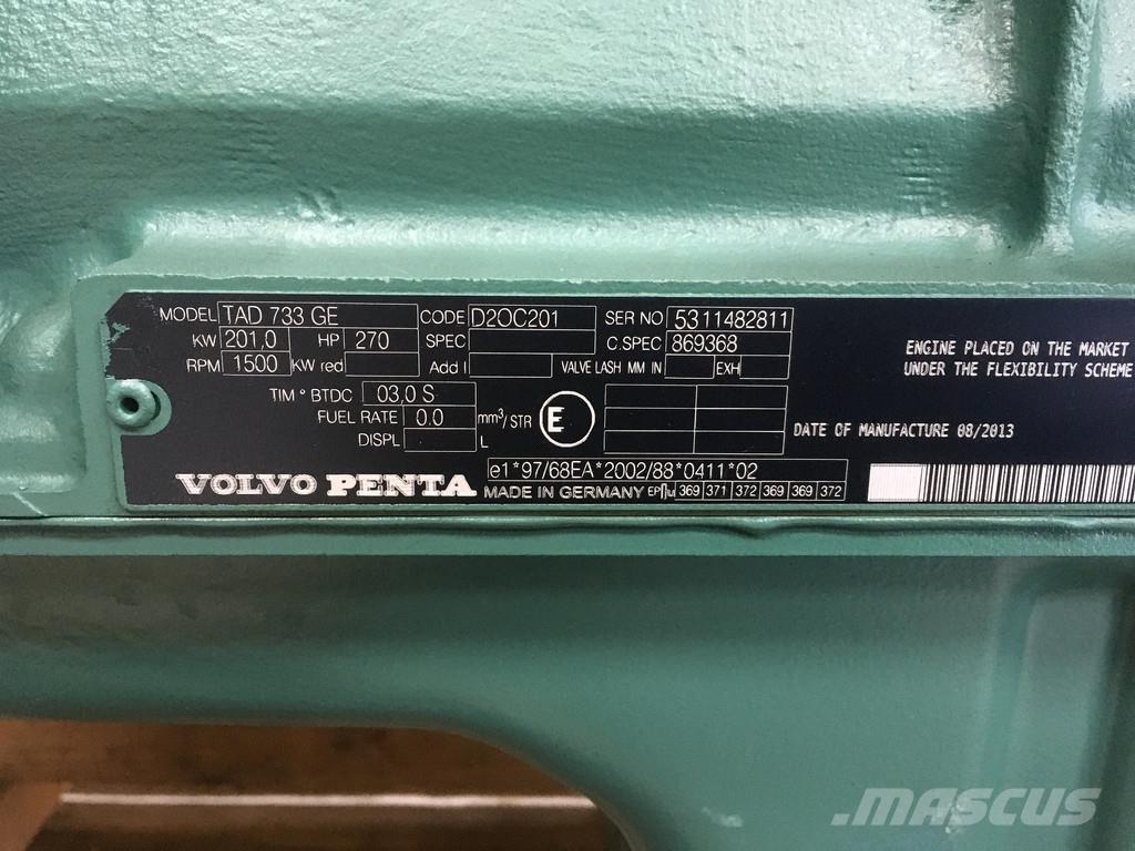 Volvo TAD733GE NEW Motorji