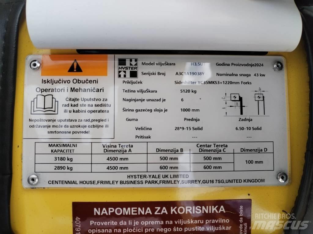 Hyster H 3.5UT Dizelski viličarji