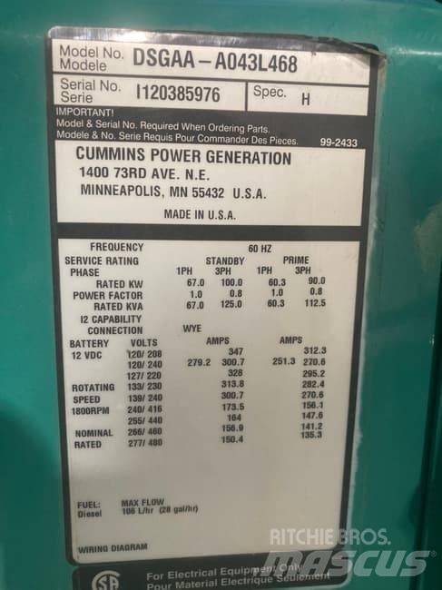 Cummins 105kW Dizelski agregati