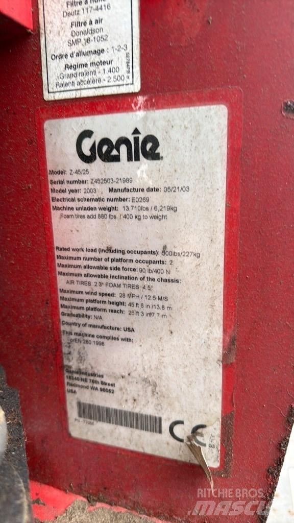 Genie Z 45 Zglobne dvižne ploščadi