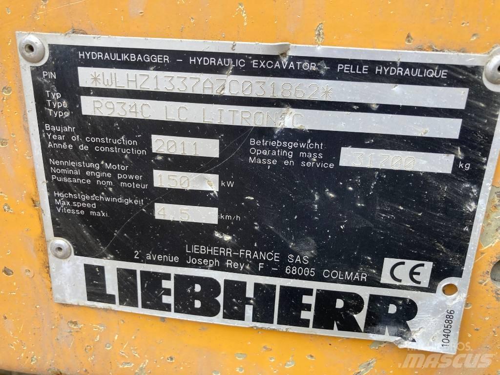 Liebherr R 934 C Bagri goseničarji