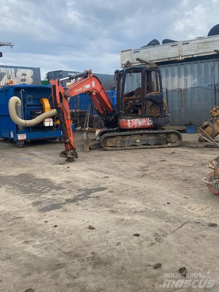 Kubota U 55-4 Boom in dipper roke