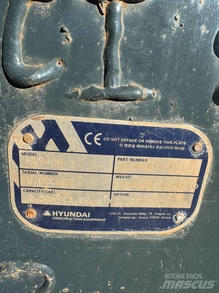 Hyundai HL 940 Kolesni nakladalci