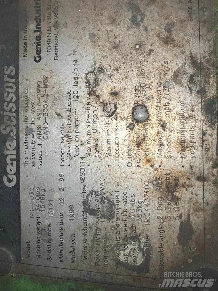 Genie GS-2032 Škarjaste dvižne ploščadi