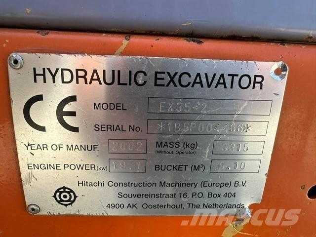 Hitachi EX 35-2 Mini bagri <7t