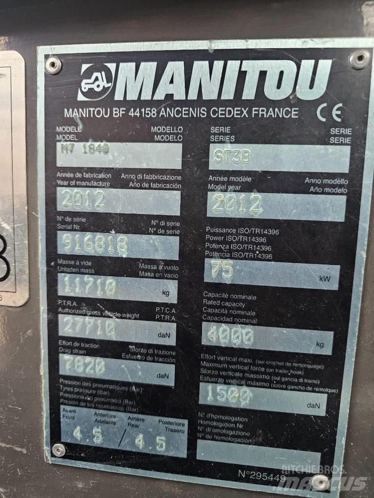 Manitou MT1840 Teleskopski viličarji