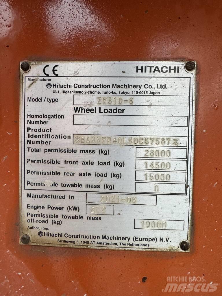 Hitachi ZW 310-6 Kolesni nakladalci