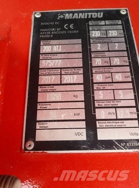 Manitou 200ATJ  RC Zglobne dvižne ploščadi