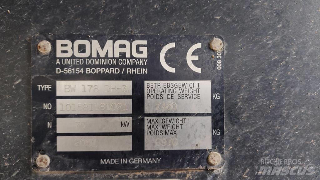 Bomag BW 178 D H-3 Dvojni valjarji
