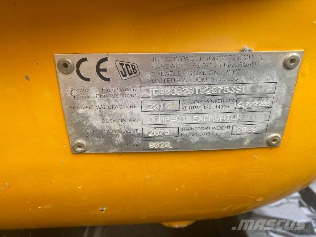 JCB 8020 Mini bagri <7t