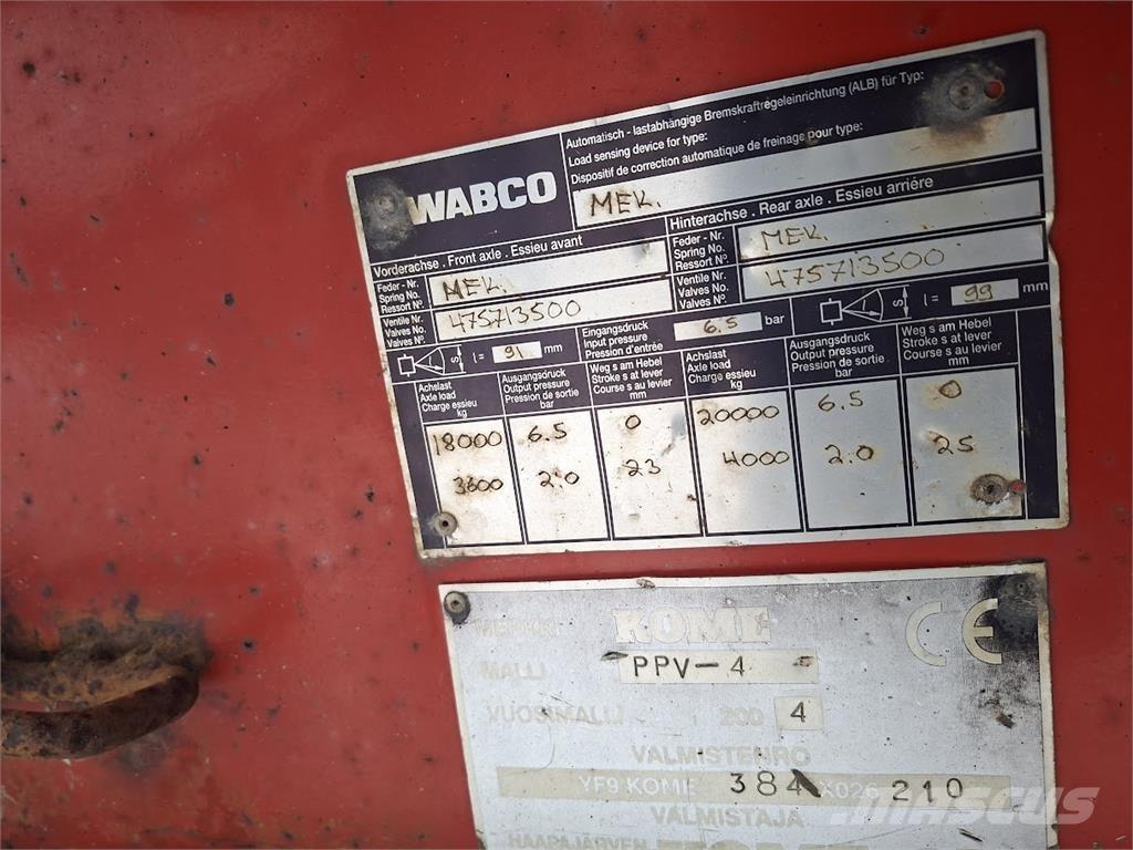 Kome Puuperävaunu Prikolice za hlode