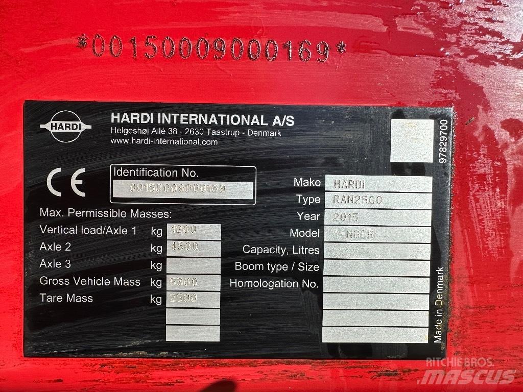 Hardi Ranger 2500 Vlečne škropilnice