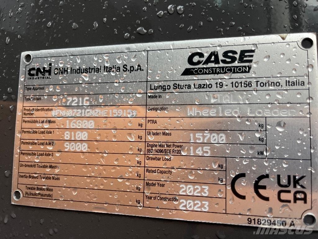 CASE 721 G Kolesni nakladalci
