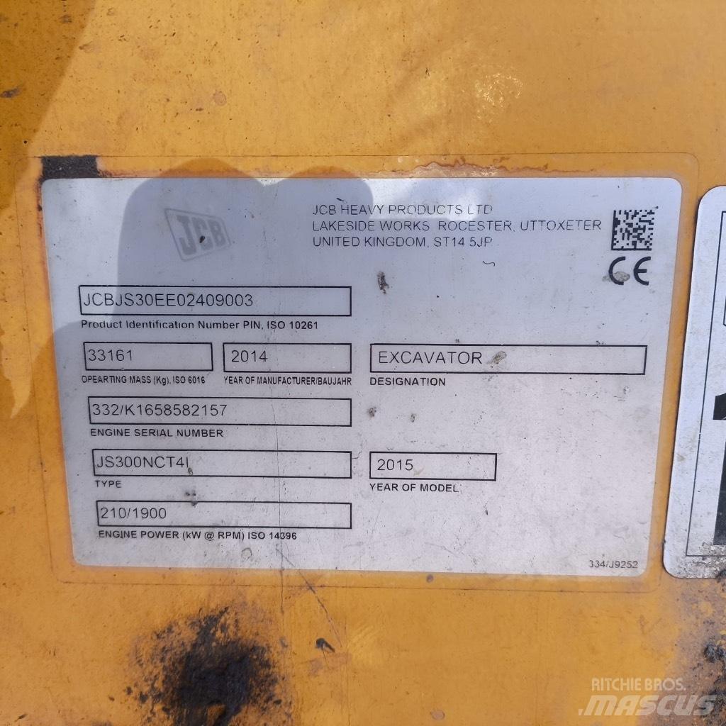 JCB JS300nc Bagri goseničarji