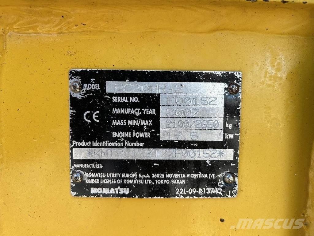 Komatsu PC20MR-2 Mini bagri <7t