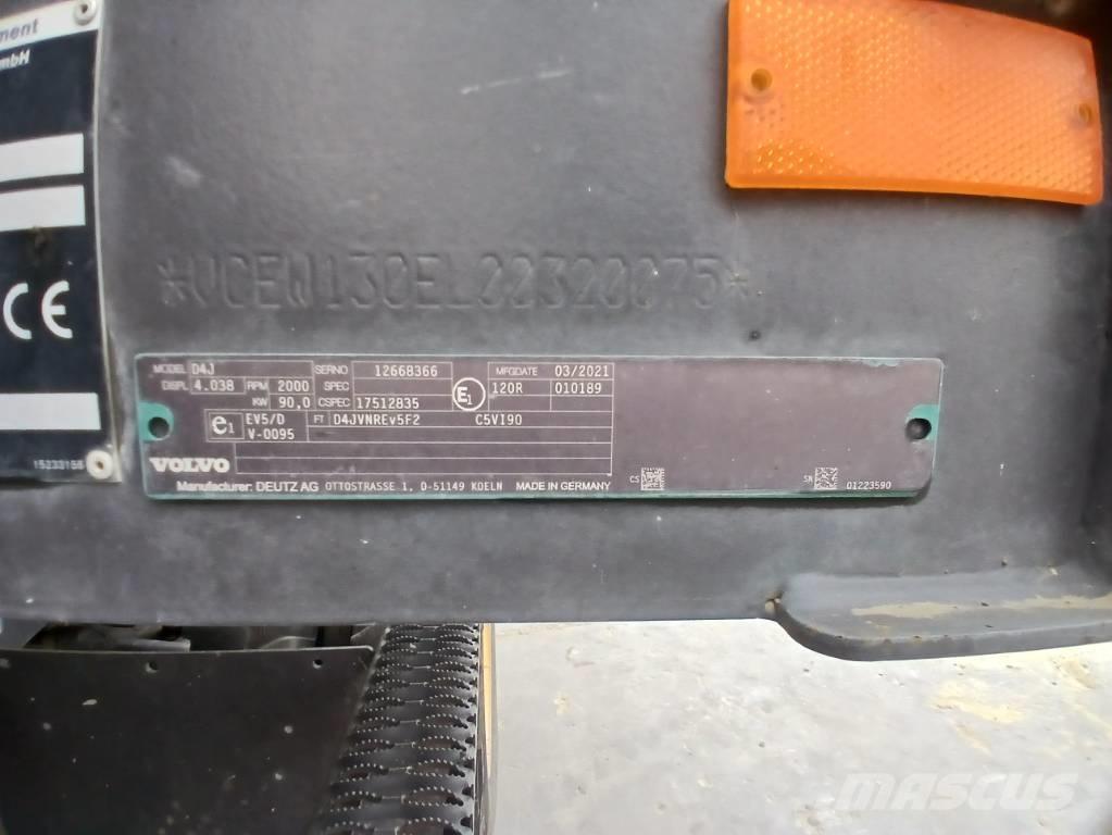 Volvo EWR 130 E Bagri na kolesih