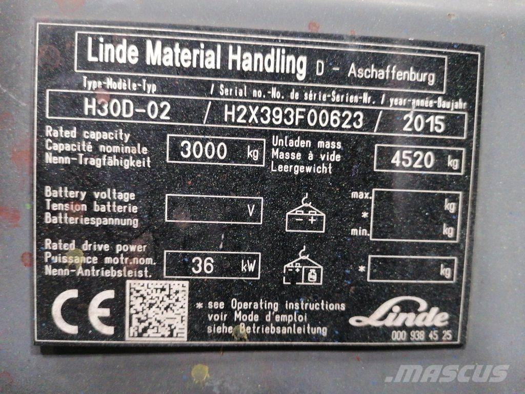 Linde H30D-02 Dizelski viličarji