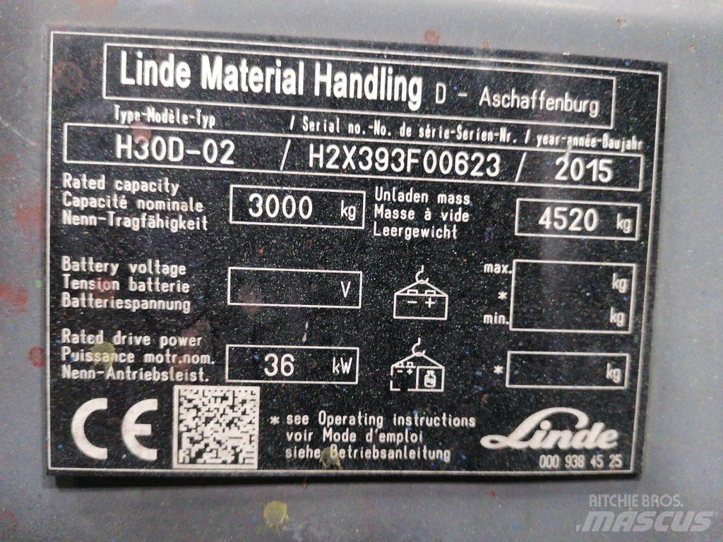 Linde H30D-02 Dizelski viličarji
