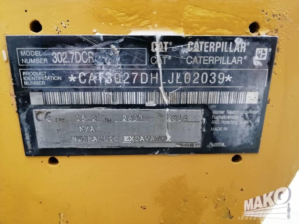 CAT 302.7 D CR Mini bagri <7t
