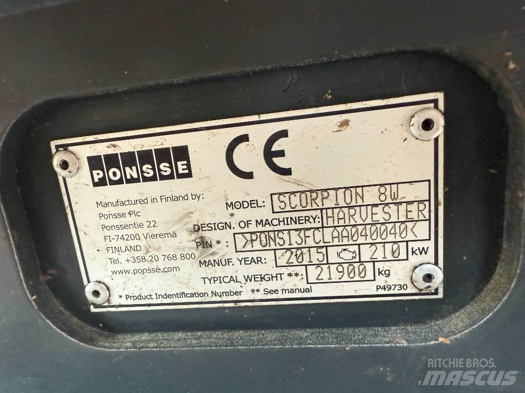 Ponsse SCORPION 8W Harvesterji