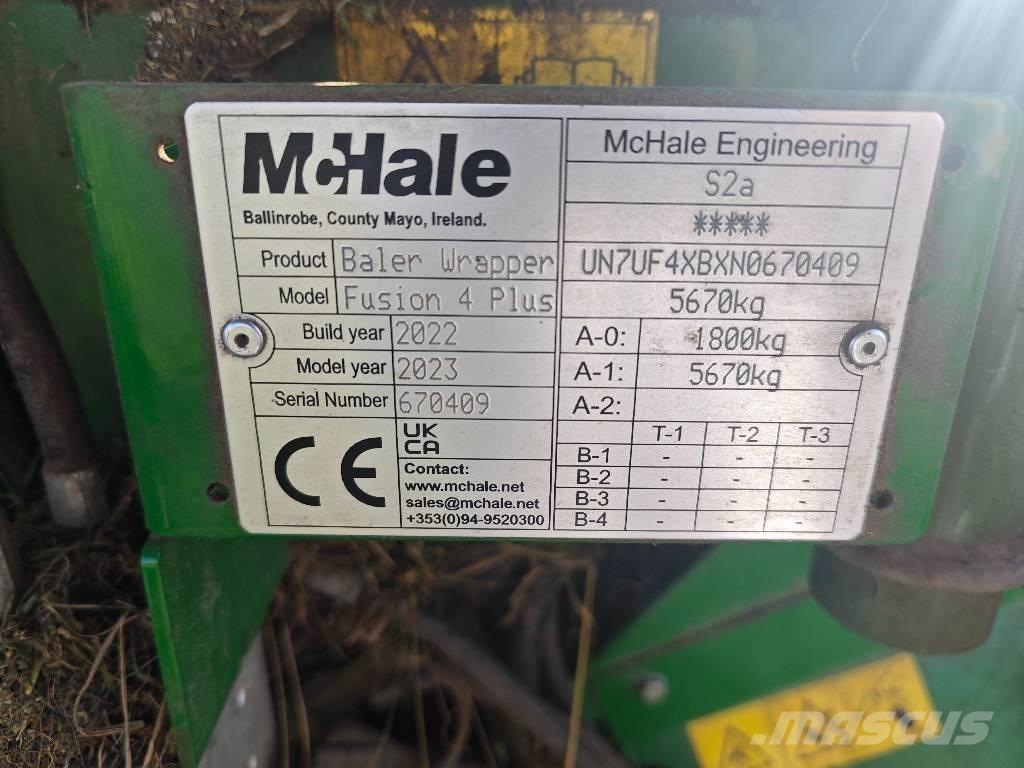 McHale Fusion 4 Plus Balirke (okrogle bale)