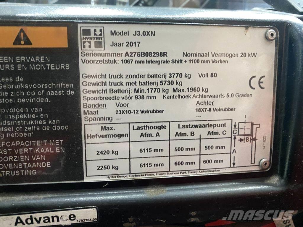 Hyster J3.0XN Električni viličarji