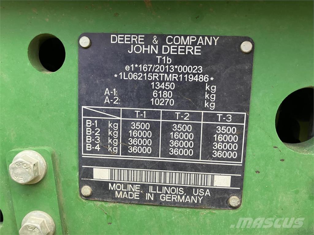 John Deere 6215R Traktorji
