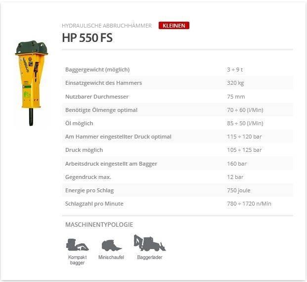 Indeco HP 550 FS Kladiva