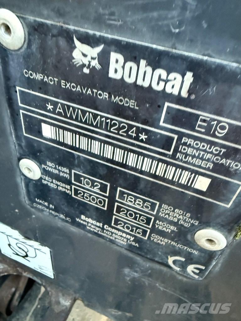 Bobcat E 19 Mini bagri <7t