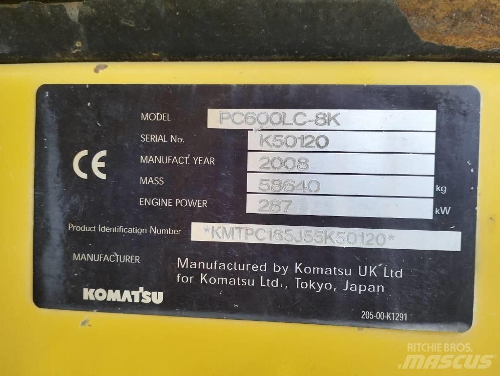 Komatsu PC600LC-8K Bagri goseničarji