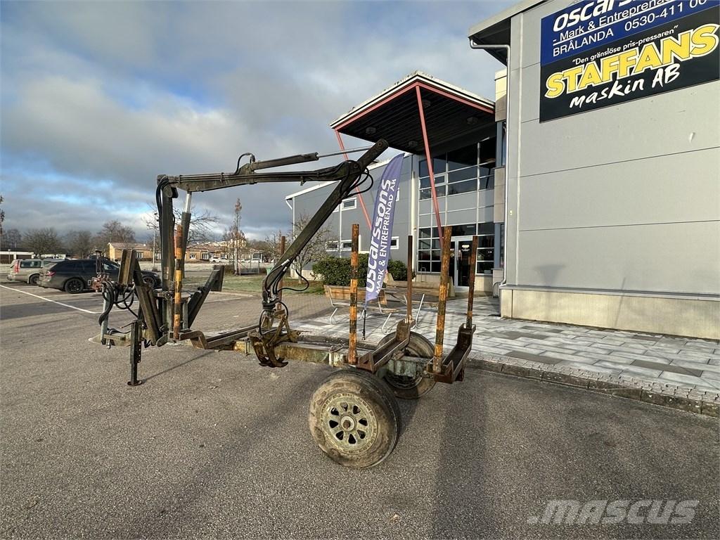  Enkelaxlad Vedkärra Gozdarske prikolice