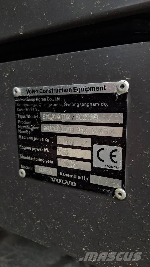 Volvo EC 250 EL Bagri goseničarji