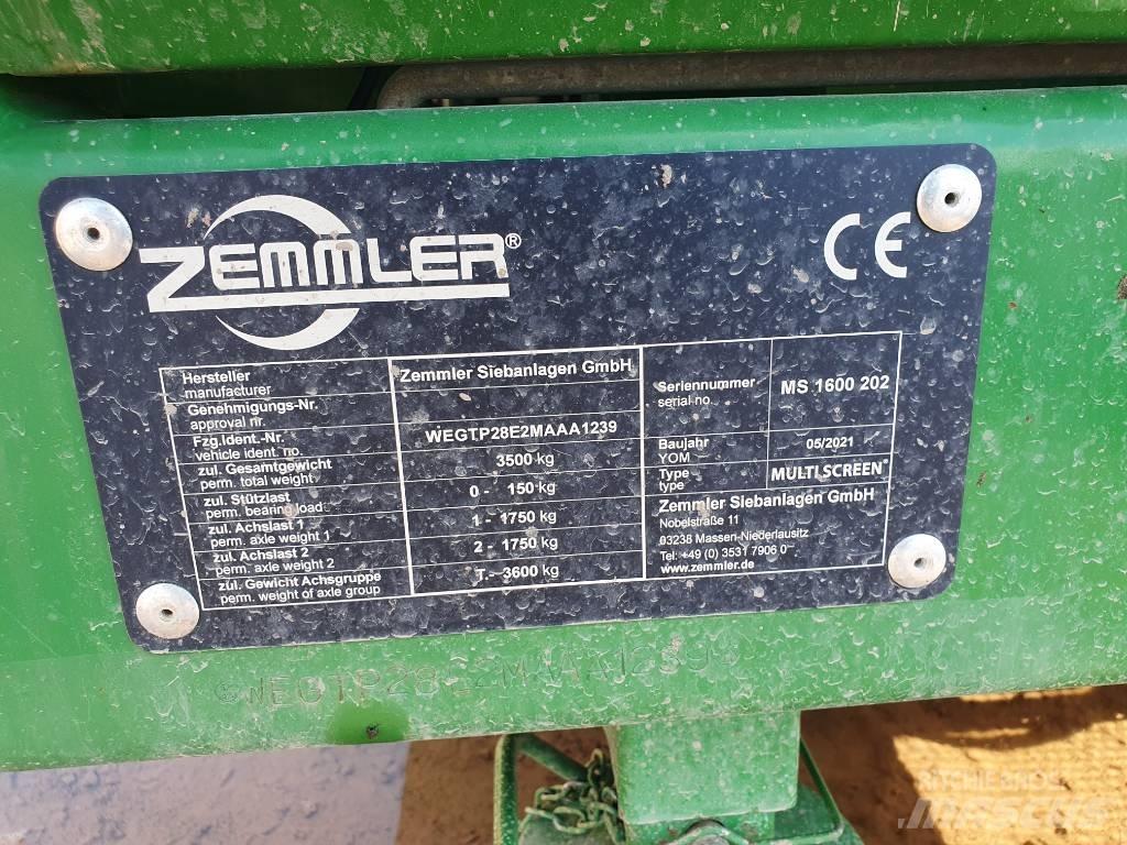 Zemmler MS 1600 Mobilna sita