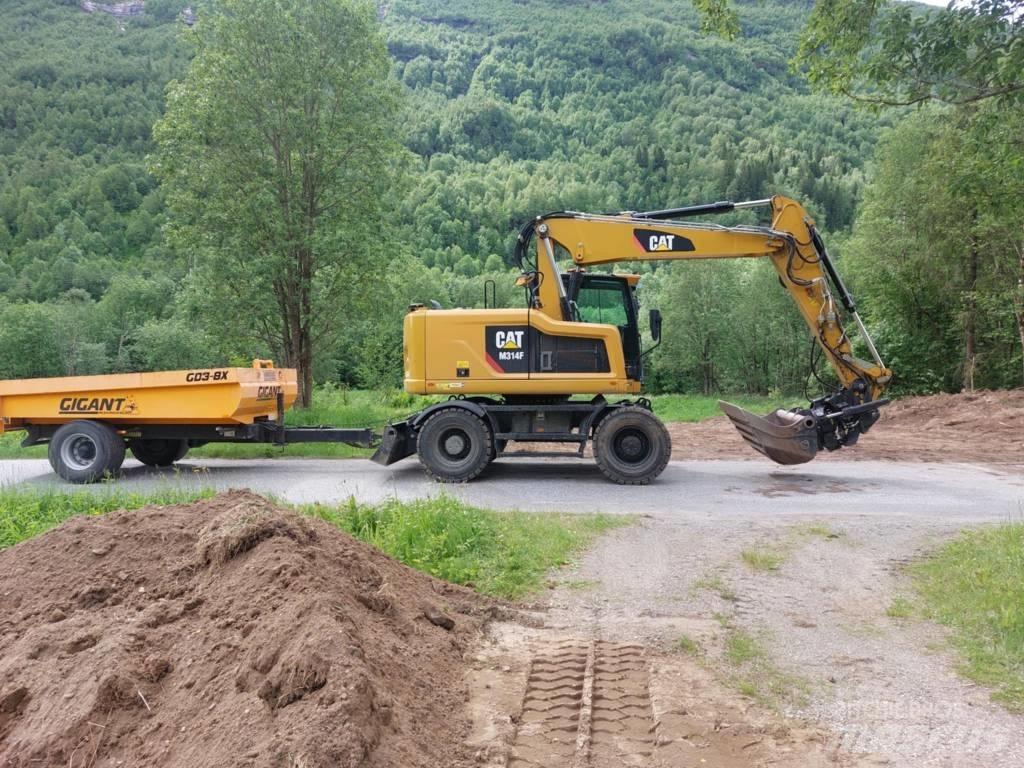CAT M 314 F Bagri na kolesih