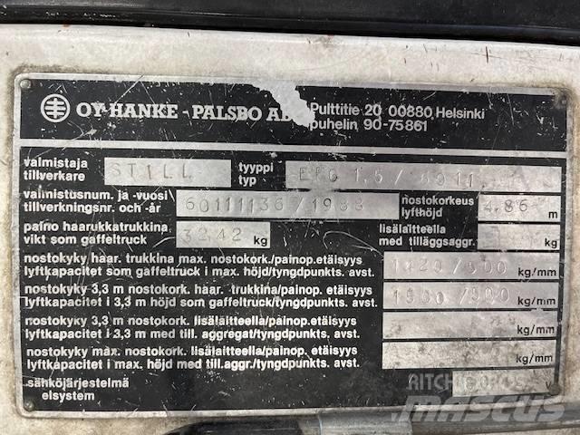 Still EFG1,5 / 6011 Električni viličarji