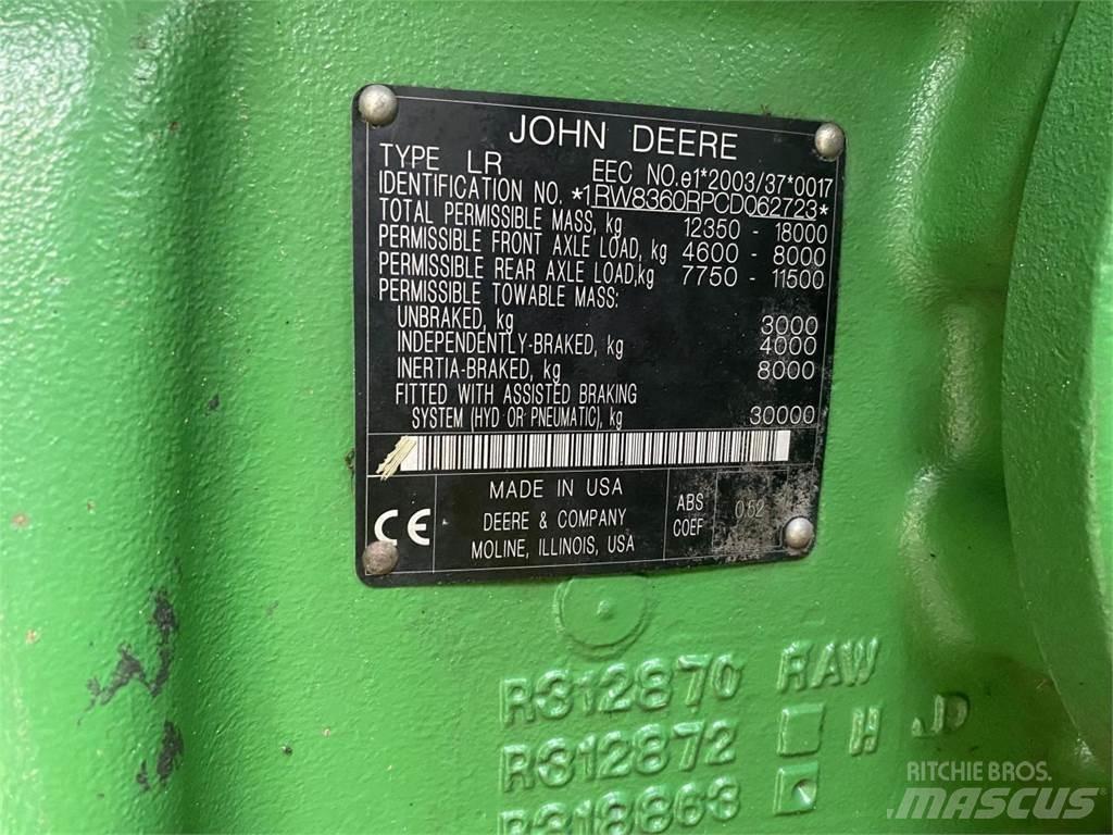 John Deere 8360R Traktorji