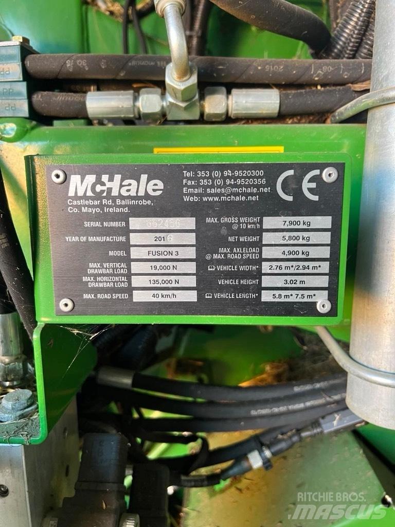 McHale Fusion 3 Plus Balirke (okrogle bale)