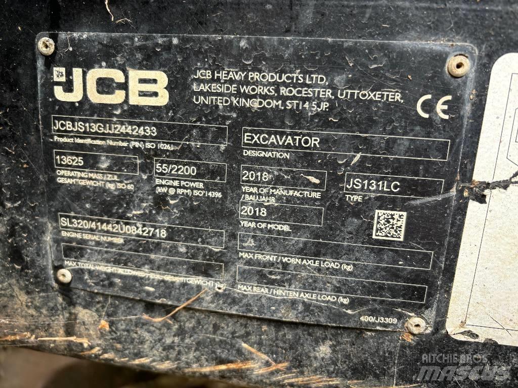 JCB JS 131 LC Bagri goseničarji