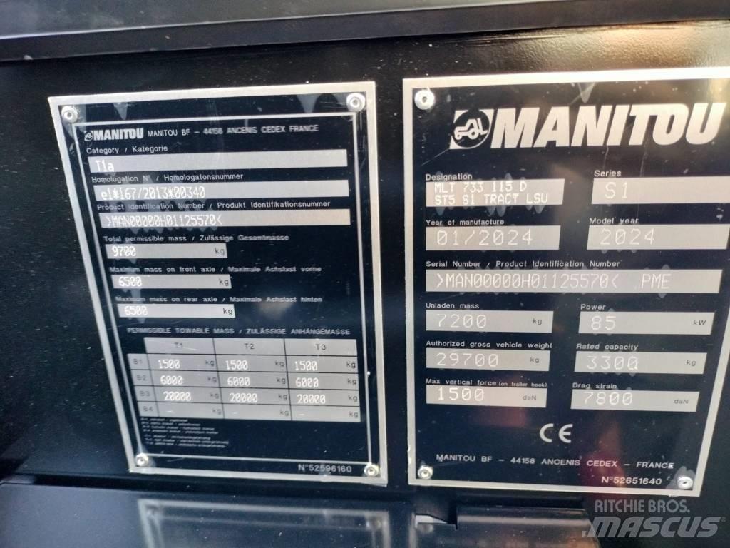 Manitou MLT733 Kmetijski teleskopski nakladalci