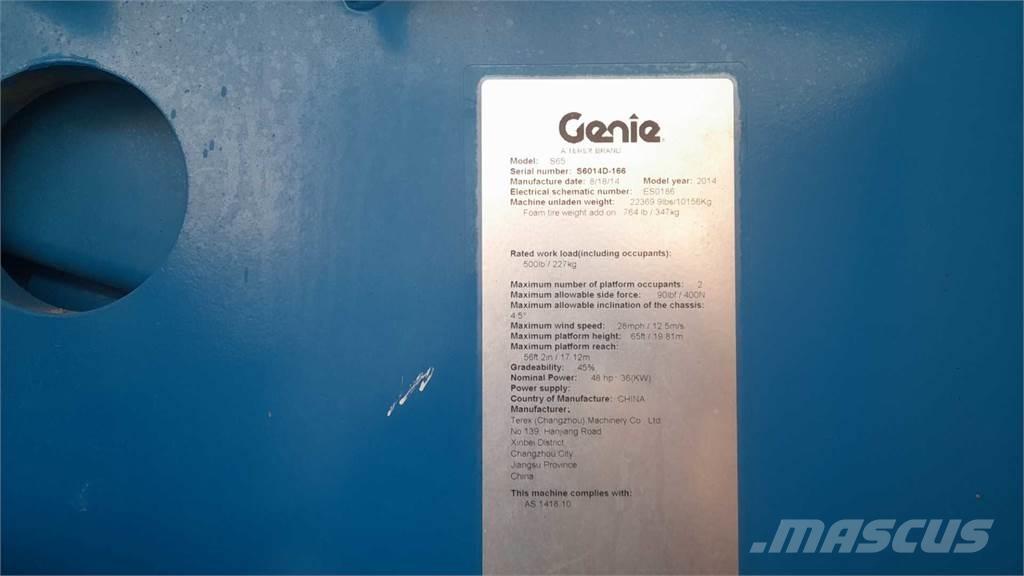 Genie S65 Teleskopske dvižne ploščadi