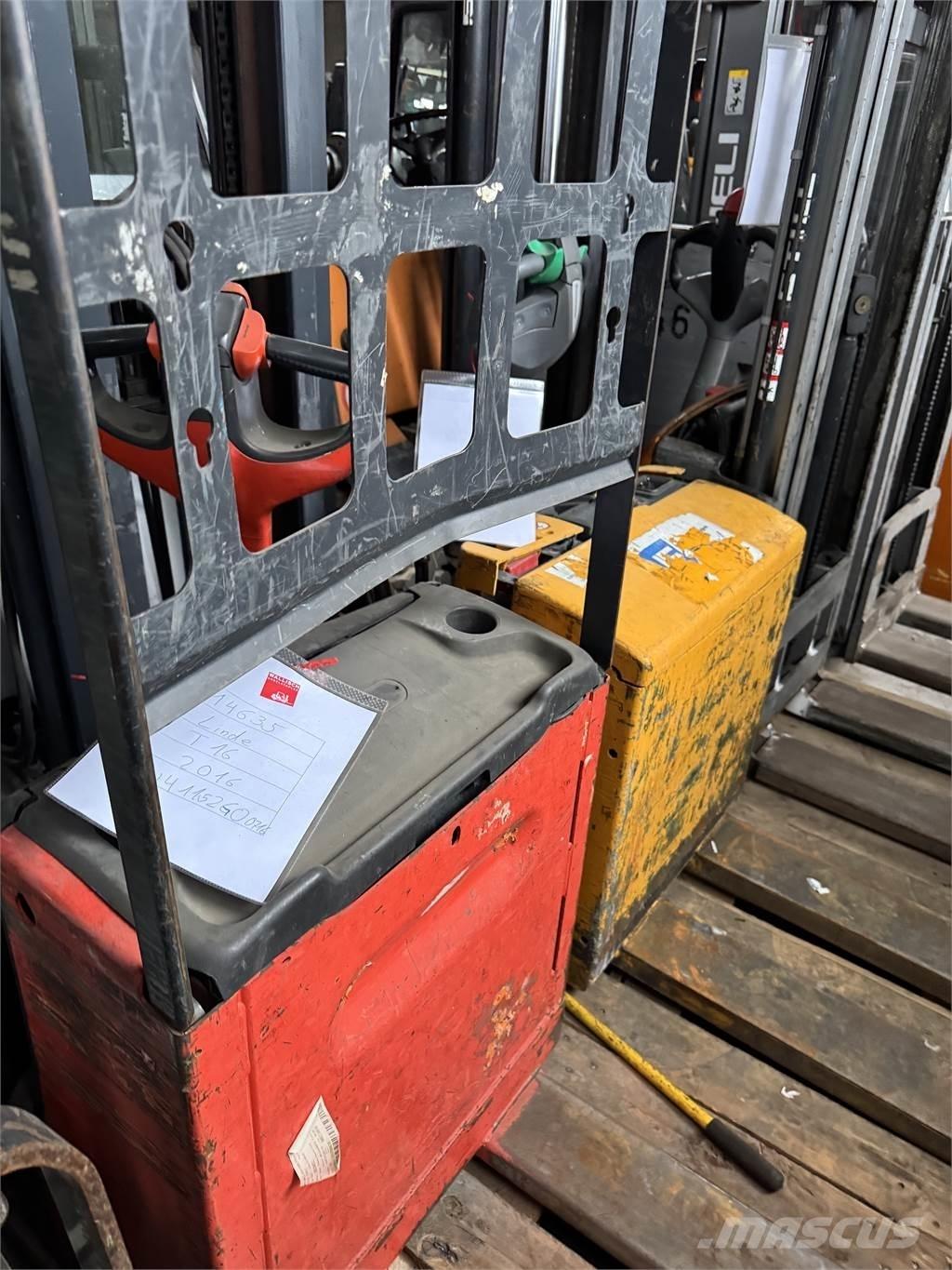Linde T16 Ročni električni viličar