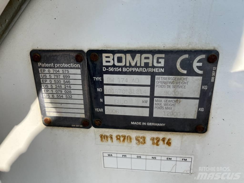 Bomag BW 174 AD Dvojni valjarji